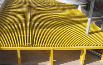 FRP pultruded grating platform