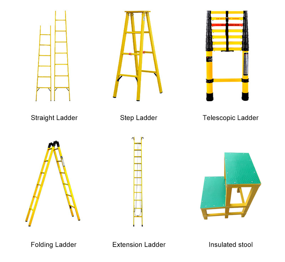 Types of fiberglass ladders