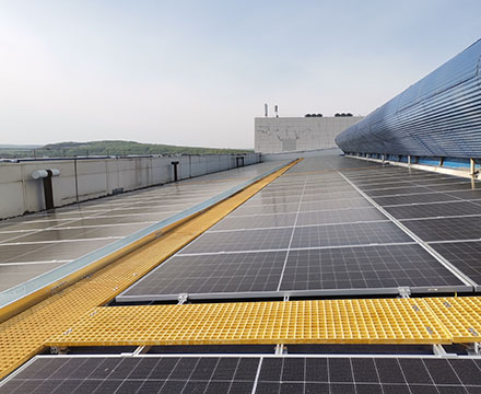 Fiberglass photovoltaic maintenance walkway